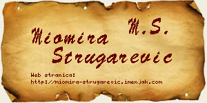 Miomira Strugarević vizit kartica